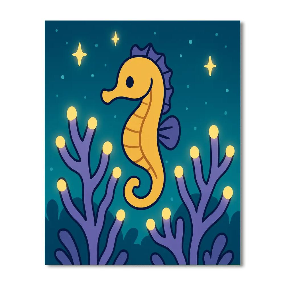 Starglow Seahorse paint by color