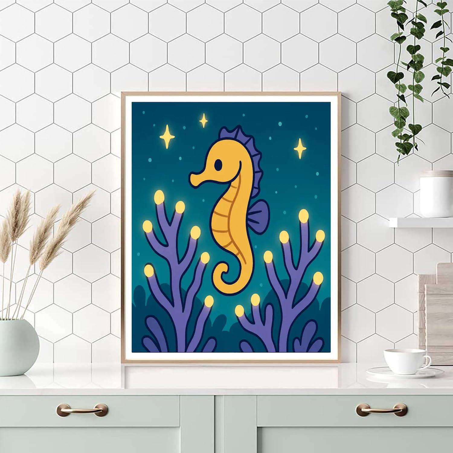 Starglow Seahorse paint by color