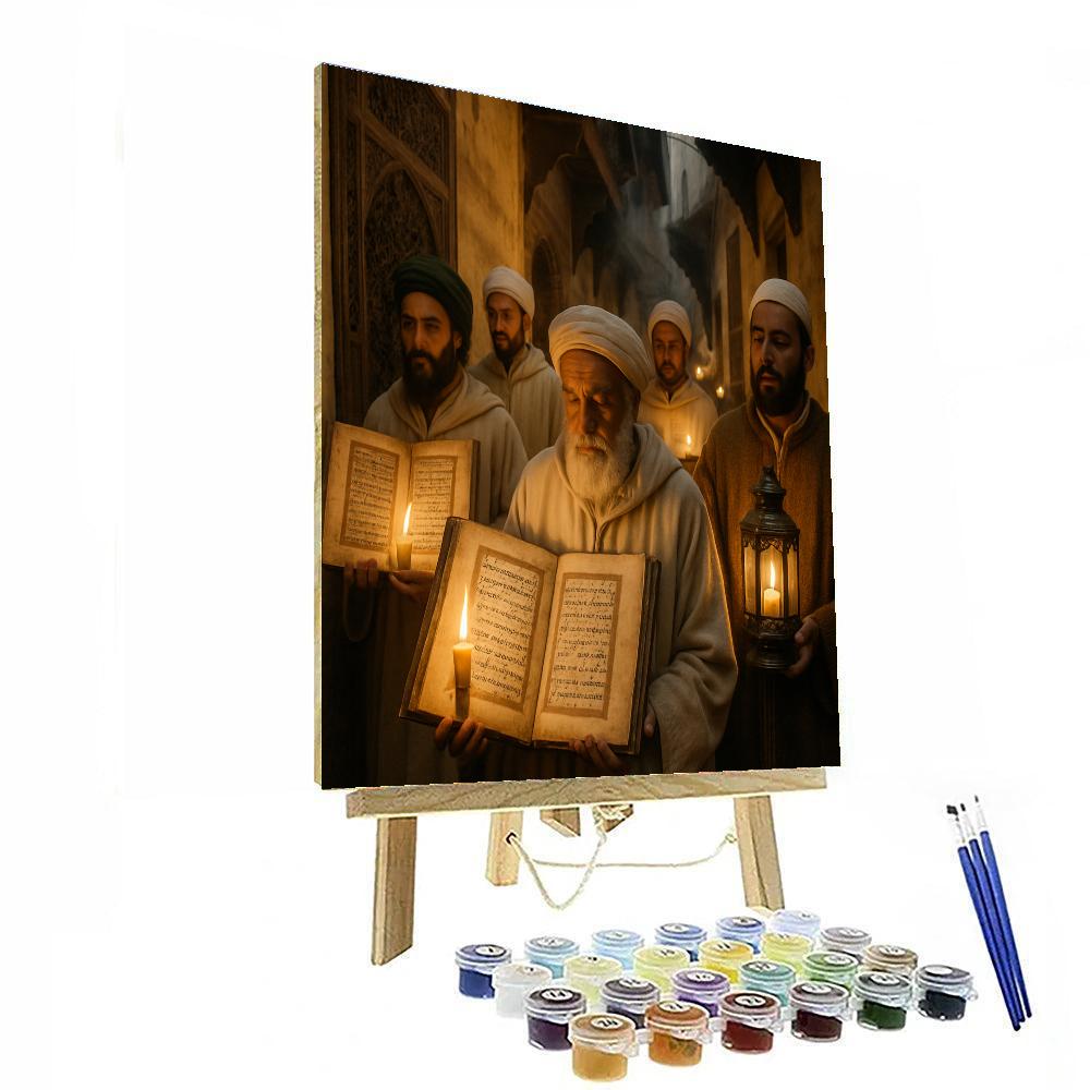 Mawlid Procession Medieval City Paint by numbers art