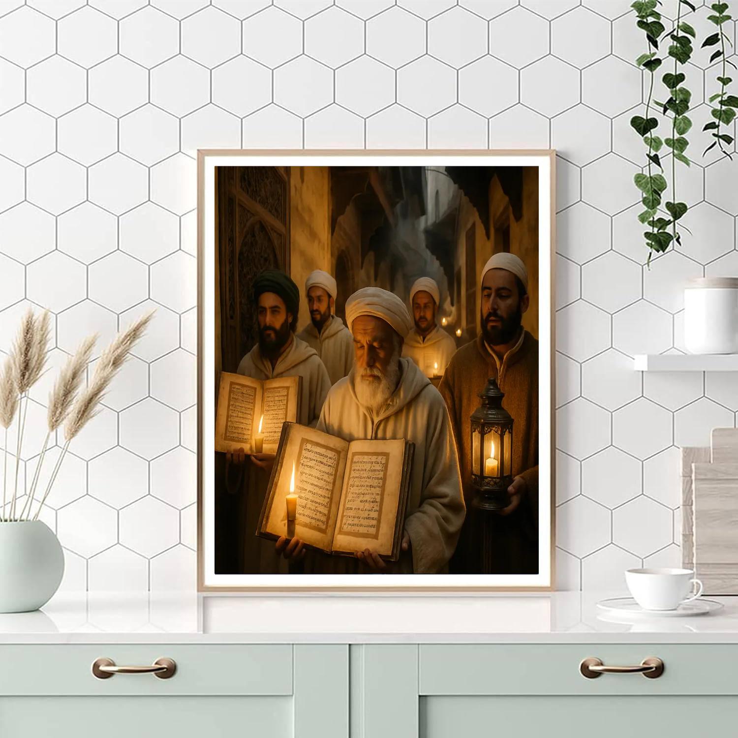 Mawlid Procession Medieval City Paint by numbers art