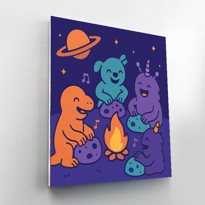 Meteor Music Makers paint by numbers