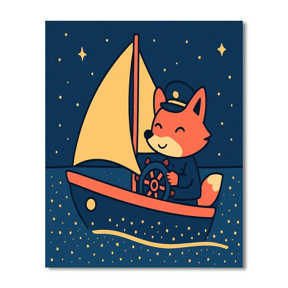 Stardust Sailboat paint by color