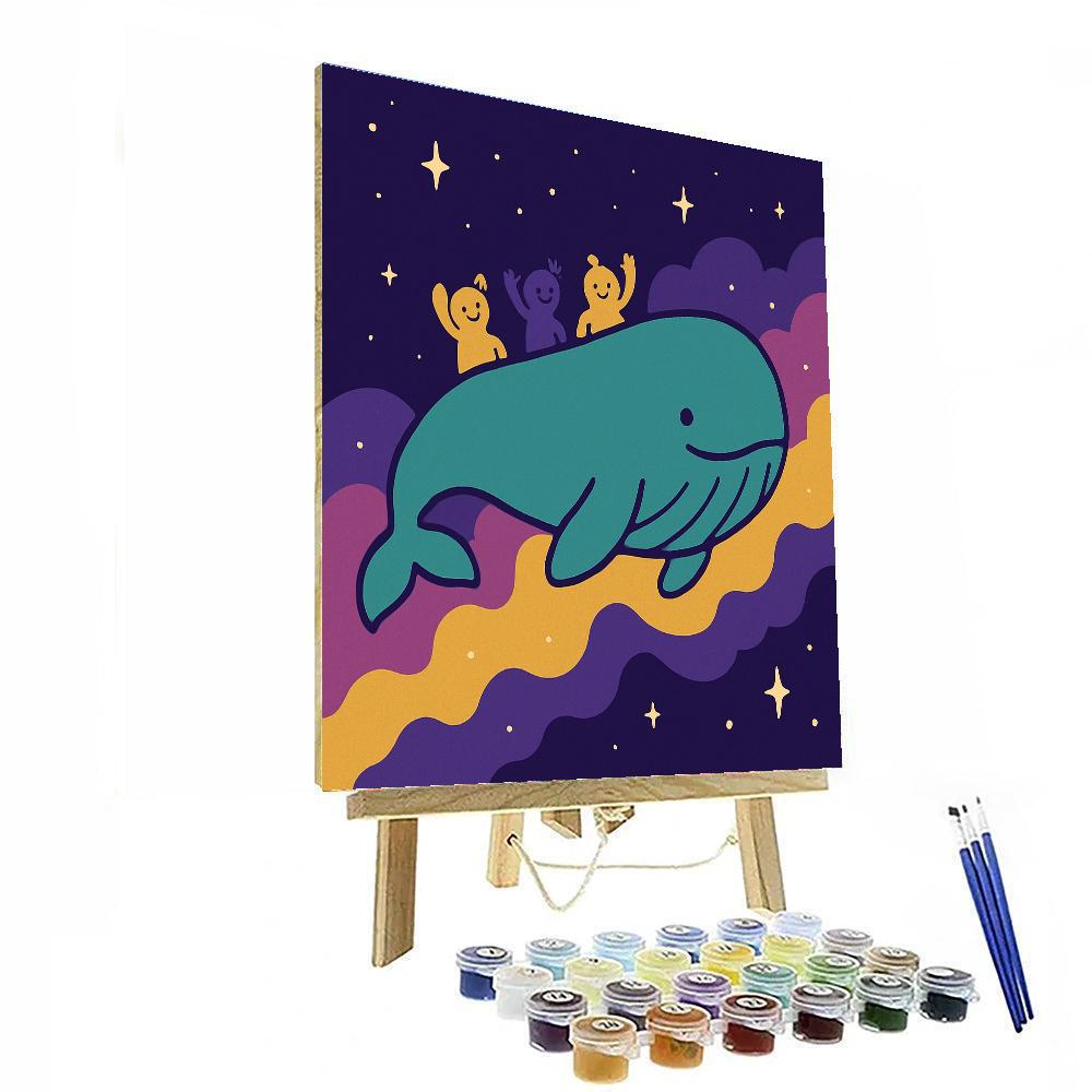 Whale Nebula Walk paint by color