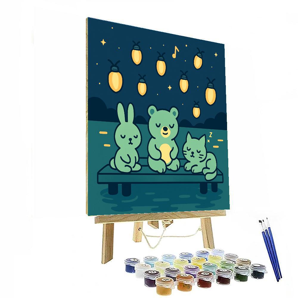 Lullaby Lagoon Lanterns DIY paint by numbers