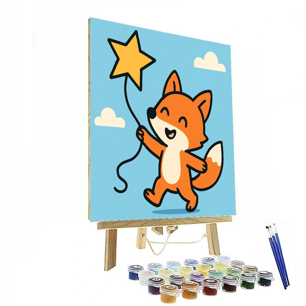Starry Kite Adventure paint by color
