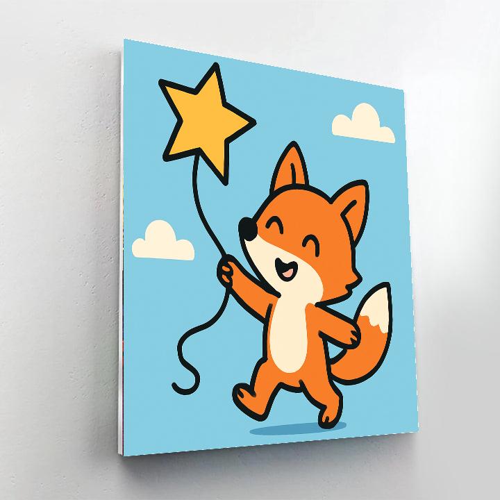 Starry Kite Adventure paint by color