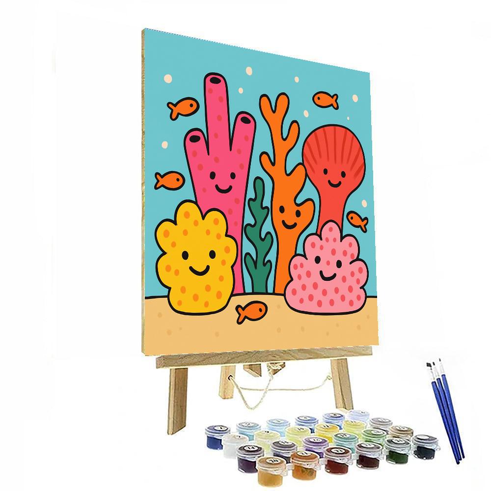 Cosmic Coral Garden Paint by numbers kits