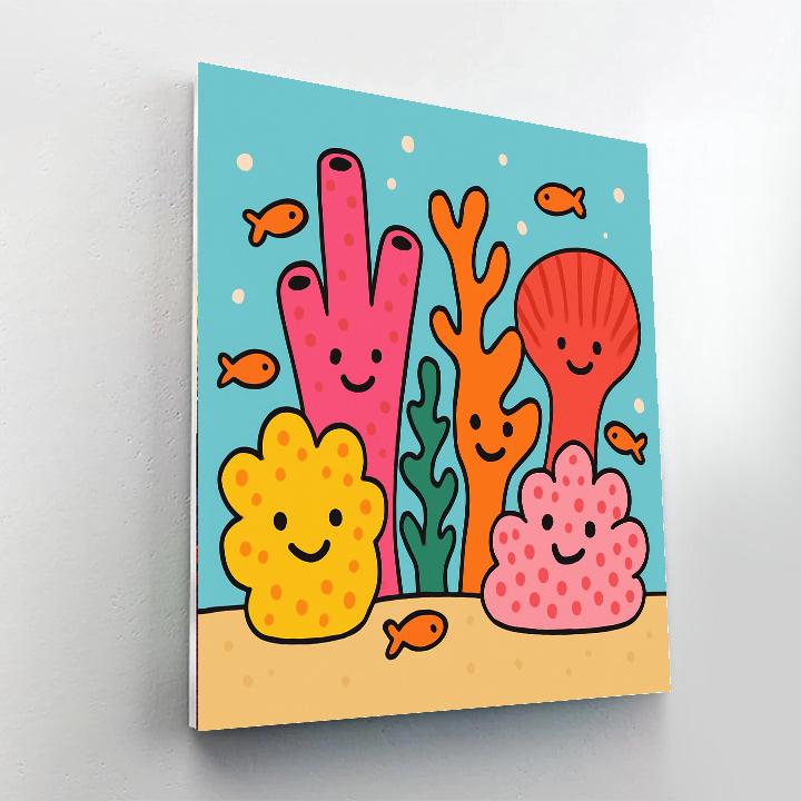 Cosmic Coral Garden Paint by numbers kits