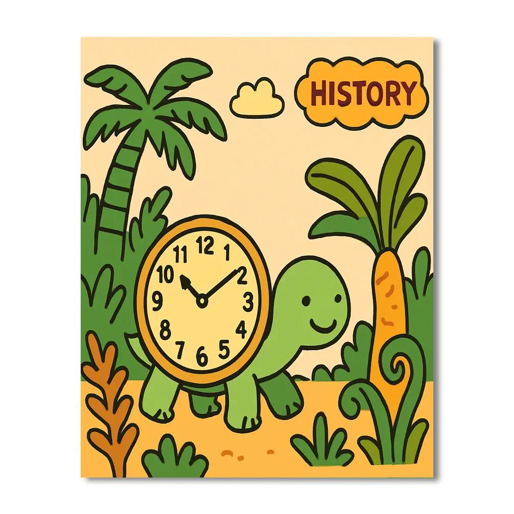 Time-Travel Turtle paint by color