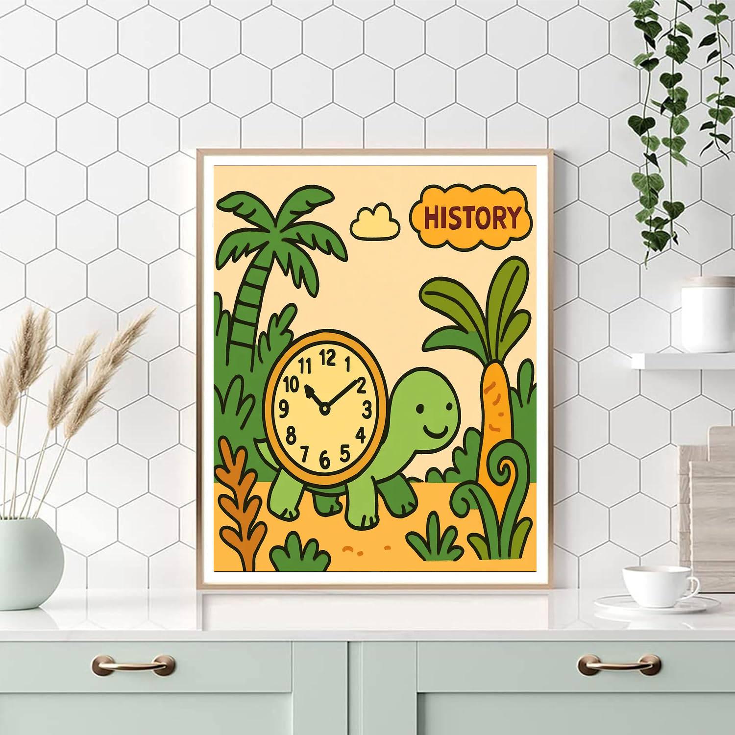 Time-Travel Turtle paint by color
