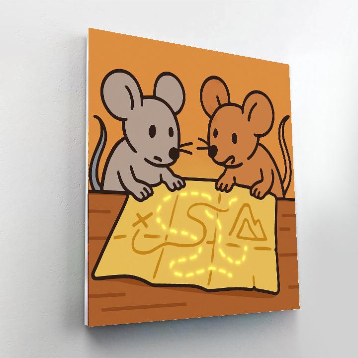 Magical Map Mice paint by number