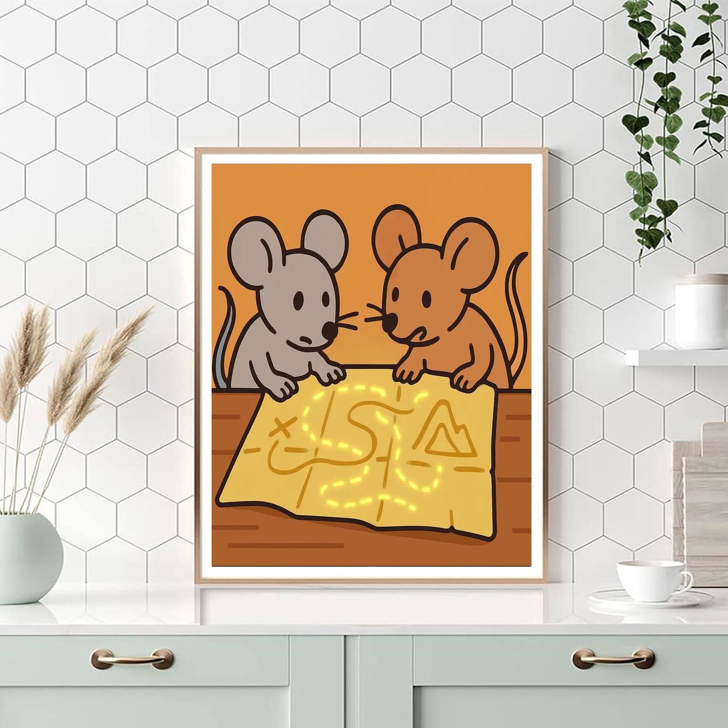 Magical Map Mice paint by number