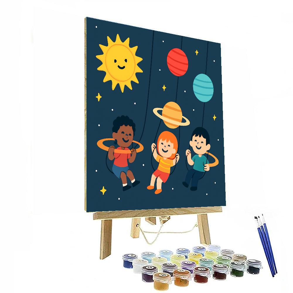 Solar System Swing DIY paint by numbers