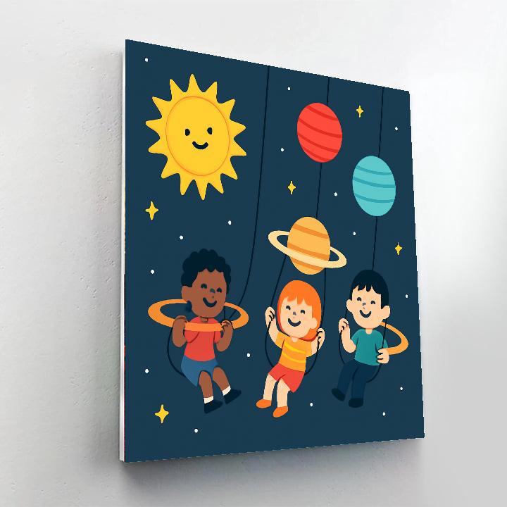 Solar System Swing DIY paint by numbers