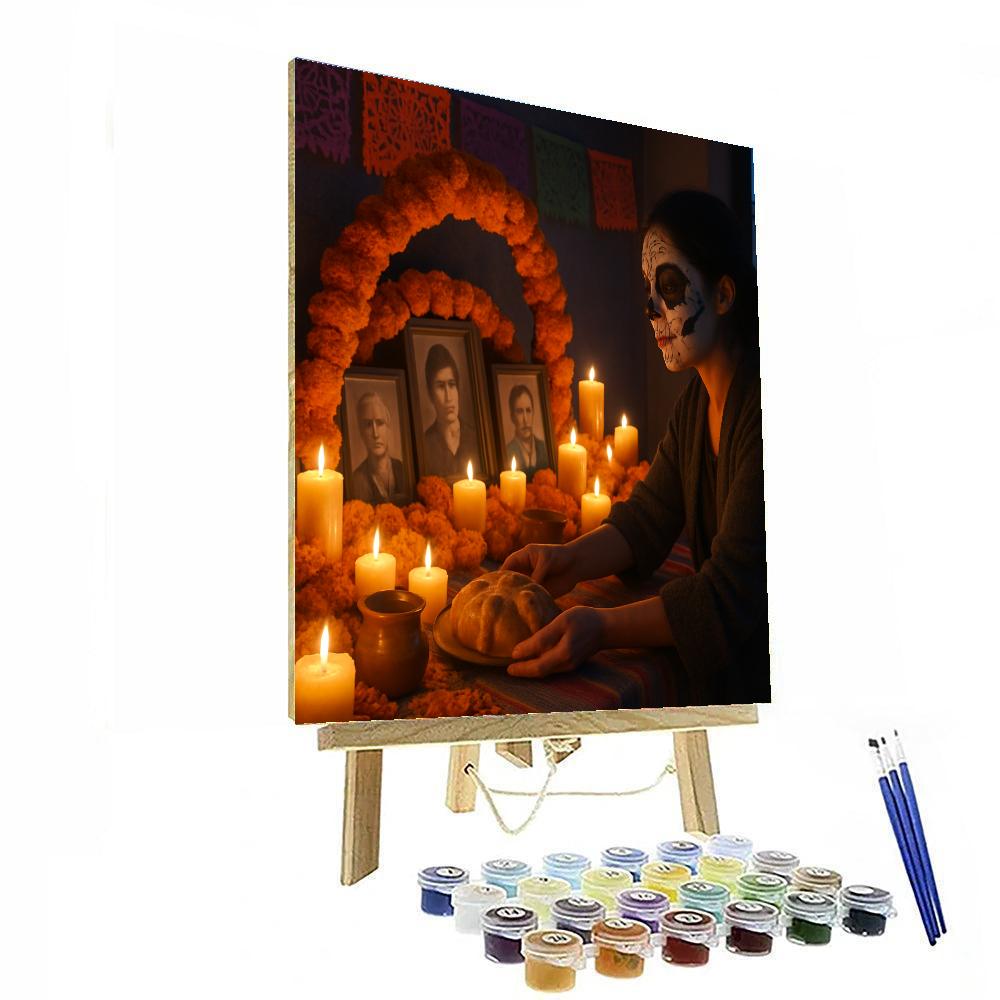 Día De Muertos Family Ofrenda Painting by numbers kit