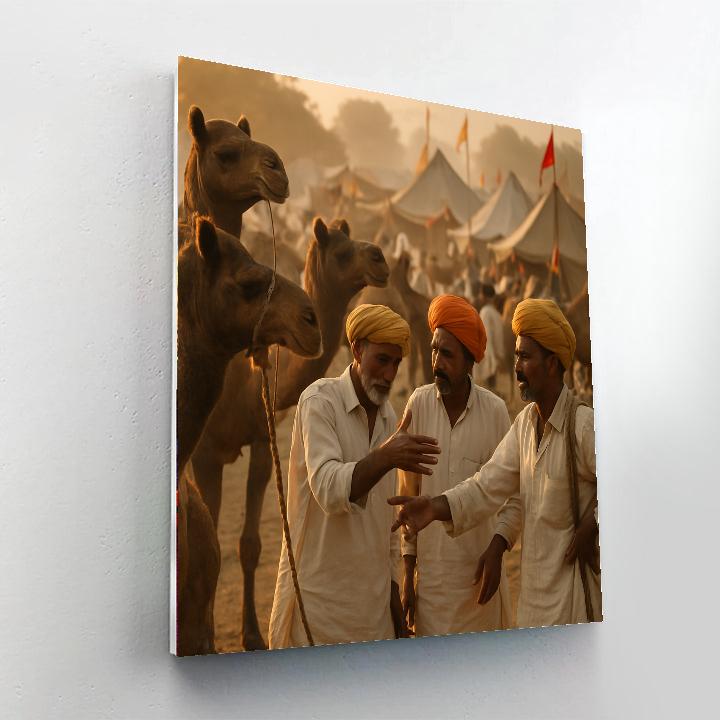 Pushkar Camel Fair Marketplace Painting by numbers kit
