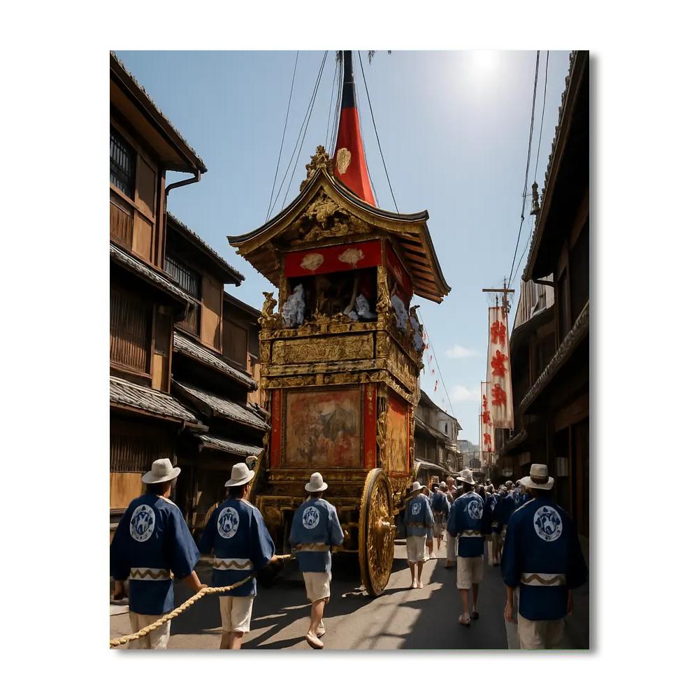 Gion Matsuri Kyoto Float Procession painting number kit