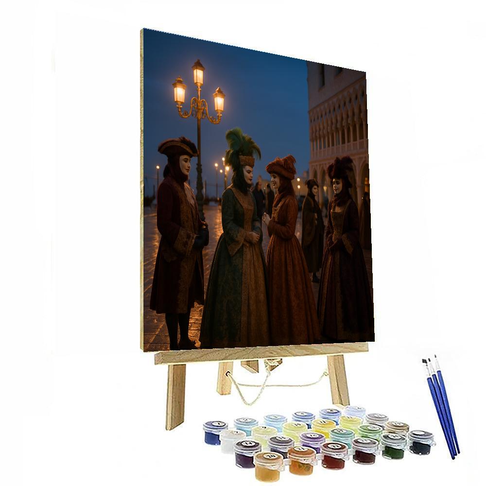Carnival Of Venice Masked Ball Square DIY paint by numbers