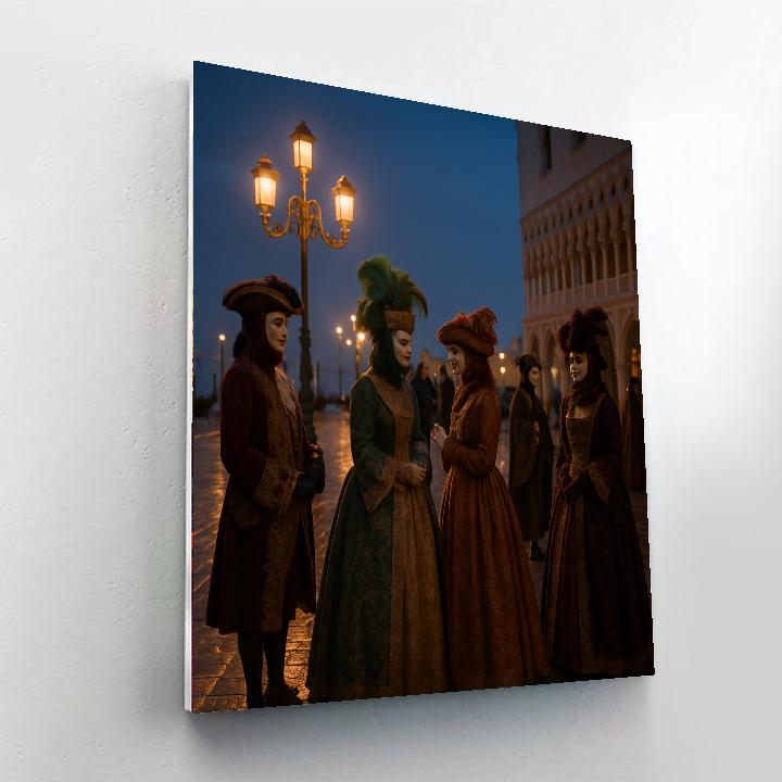 Carnival Of Venice Masked Ball Square DIY paint by numbers