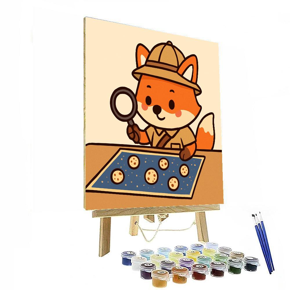 Map Of Hidden Moons Number painting