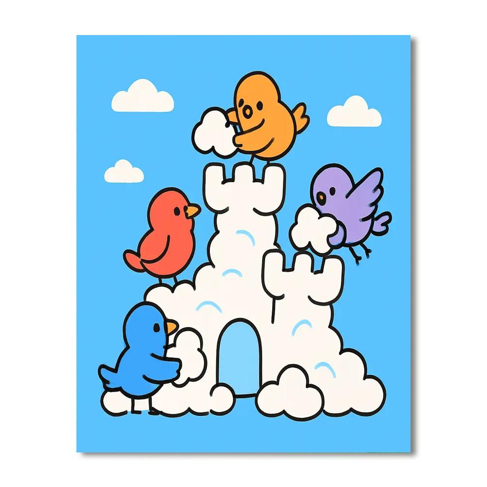 Cloud Castle Crew Numbered painting kits
