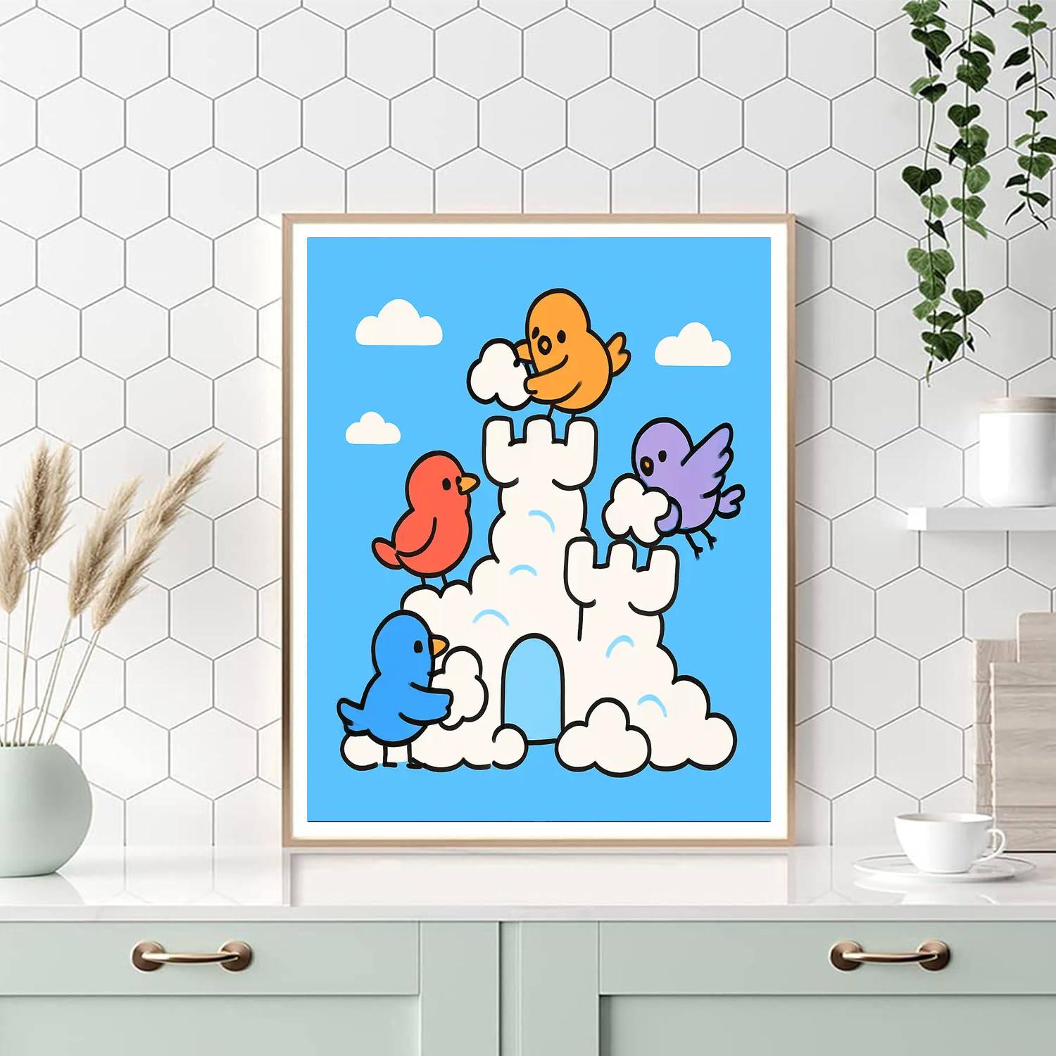 Cloud Castle Crew Numbered painting kits