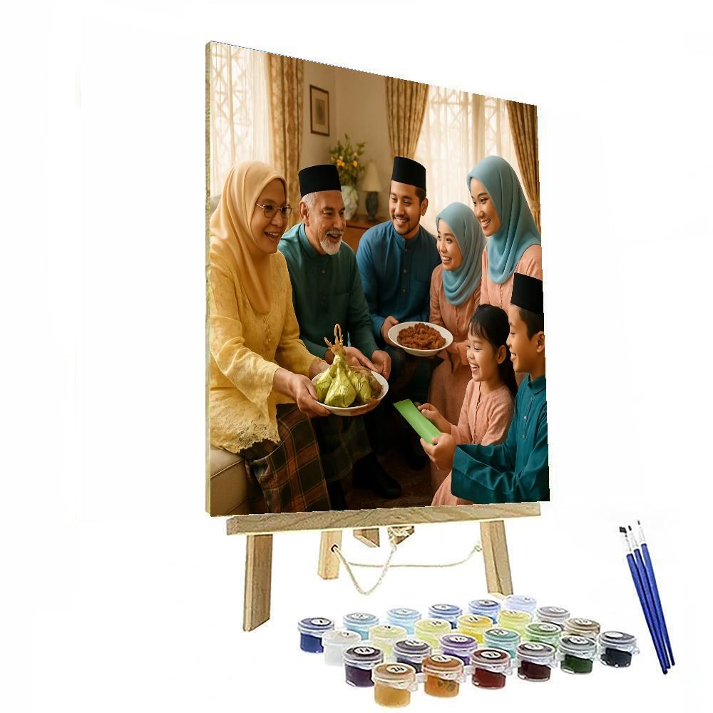 Hari Raya Open House Feast Numbered painting kits