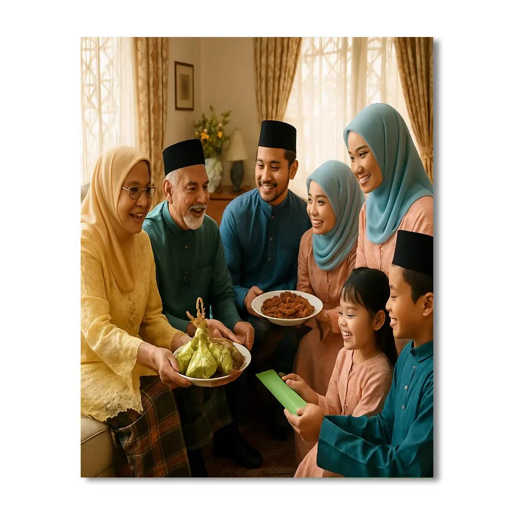 Hari Raya Open House Feast Numbered painting kits