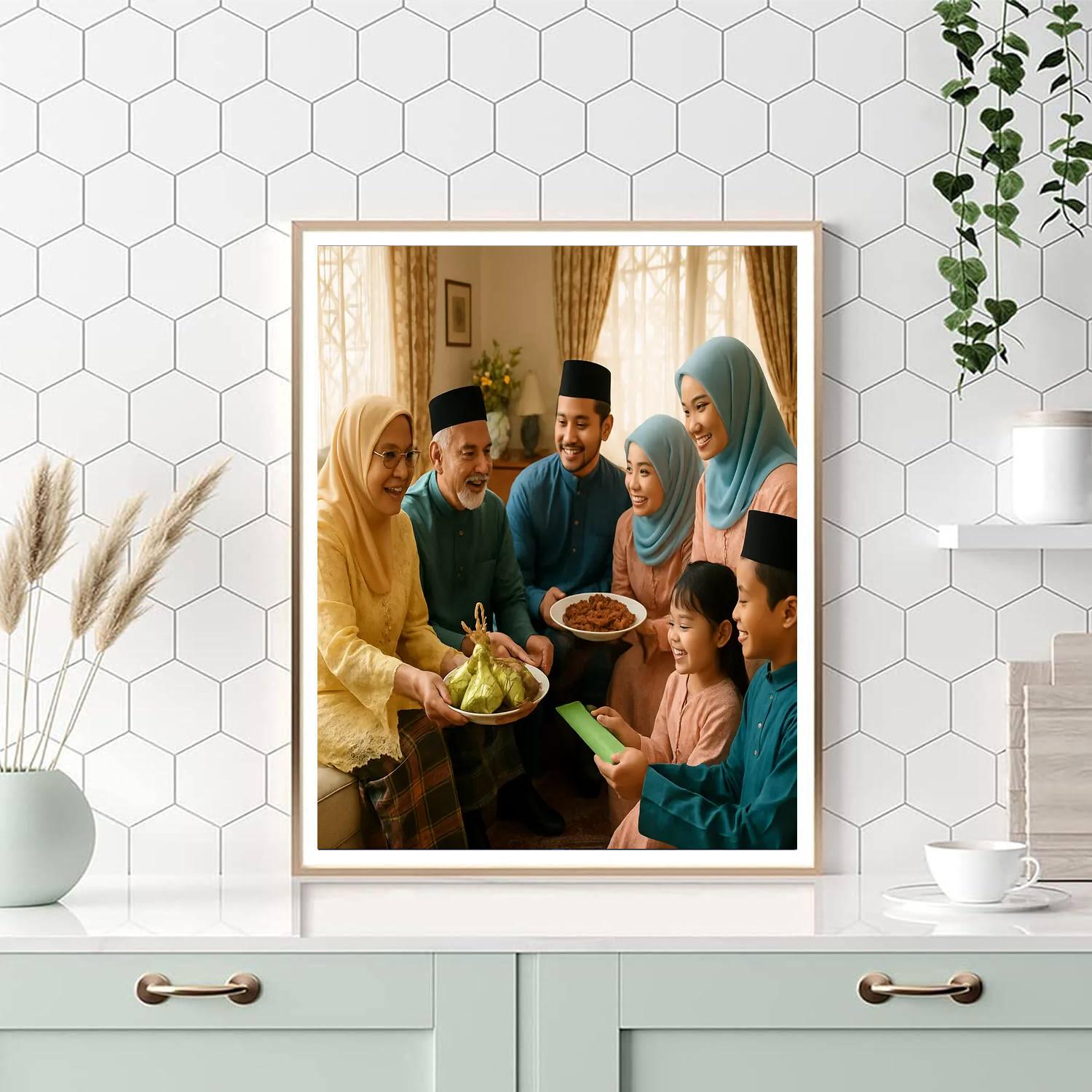 Hari Raya Open House Feast Numbered painting kits
