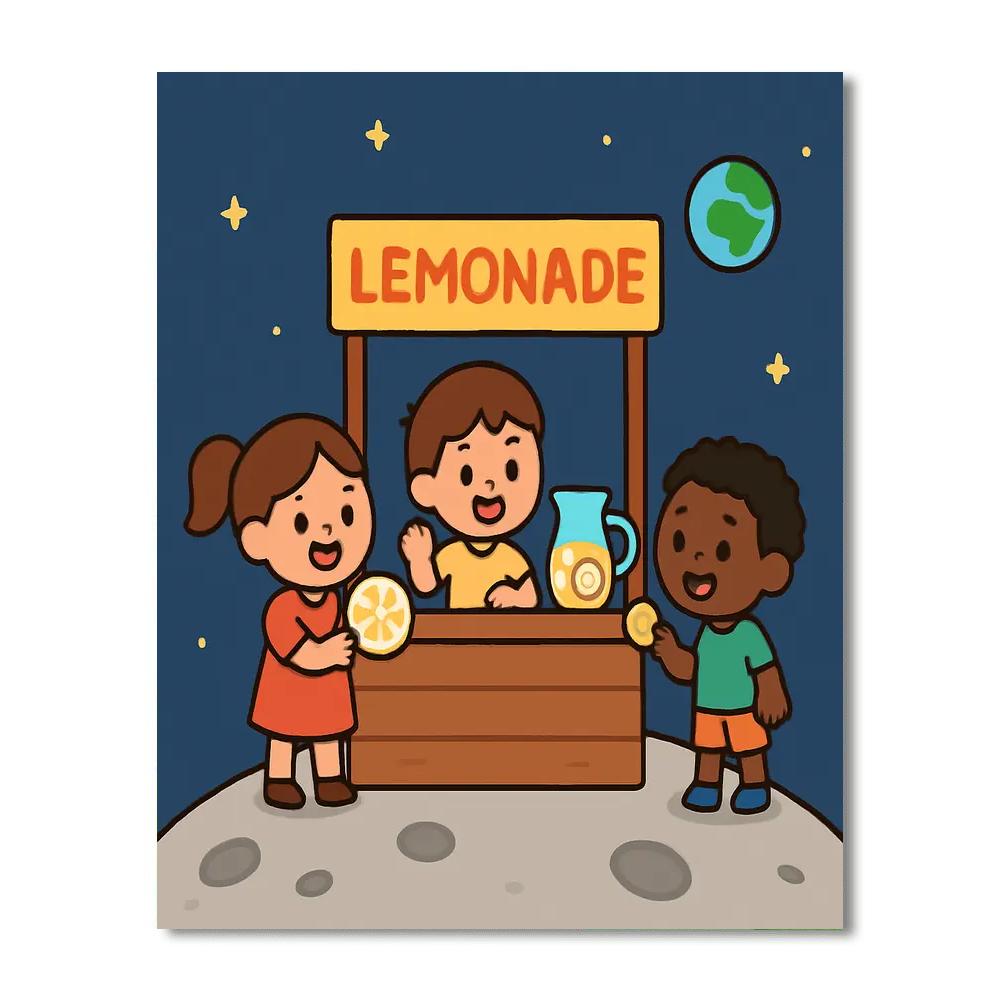 Lemonade On Luna paint by color