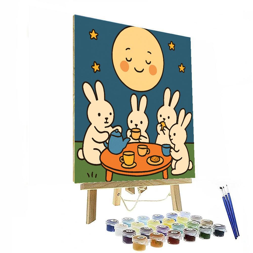 Moonlight Tea Party Painting by numbers kit