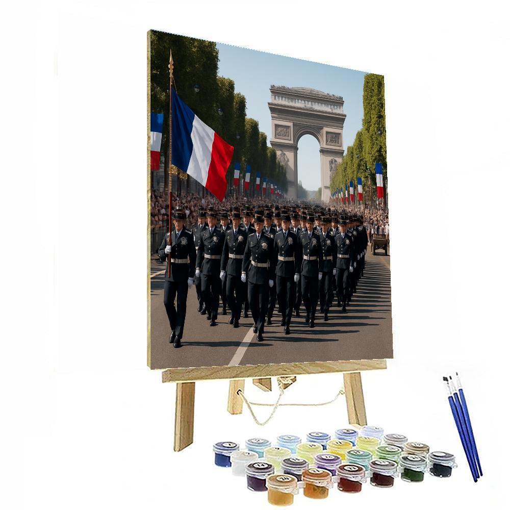 Bastille Day Military Parade Paris Painting by numbers kit
