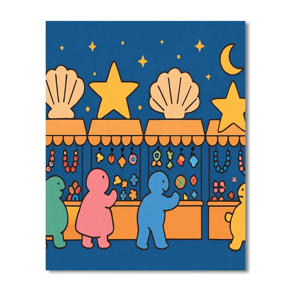 Nebula Night Market paint by numbers