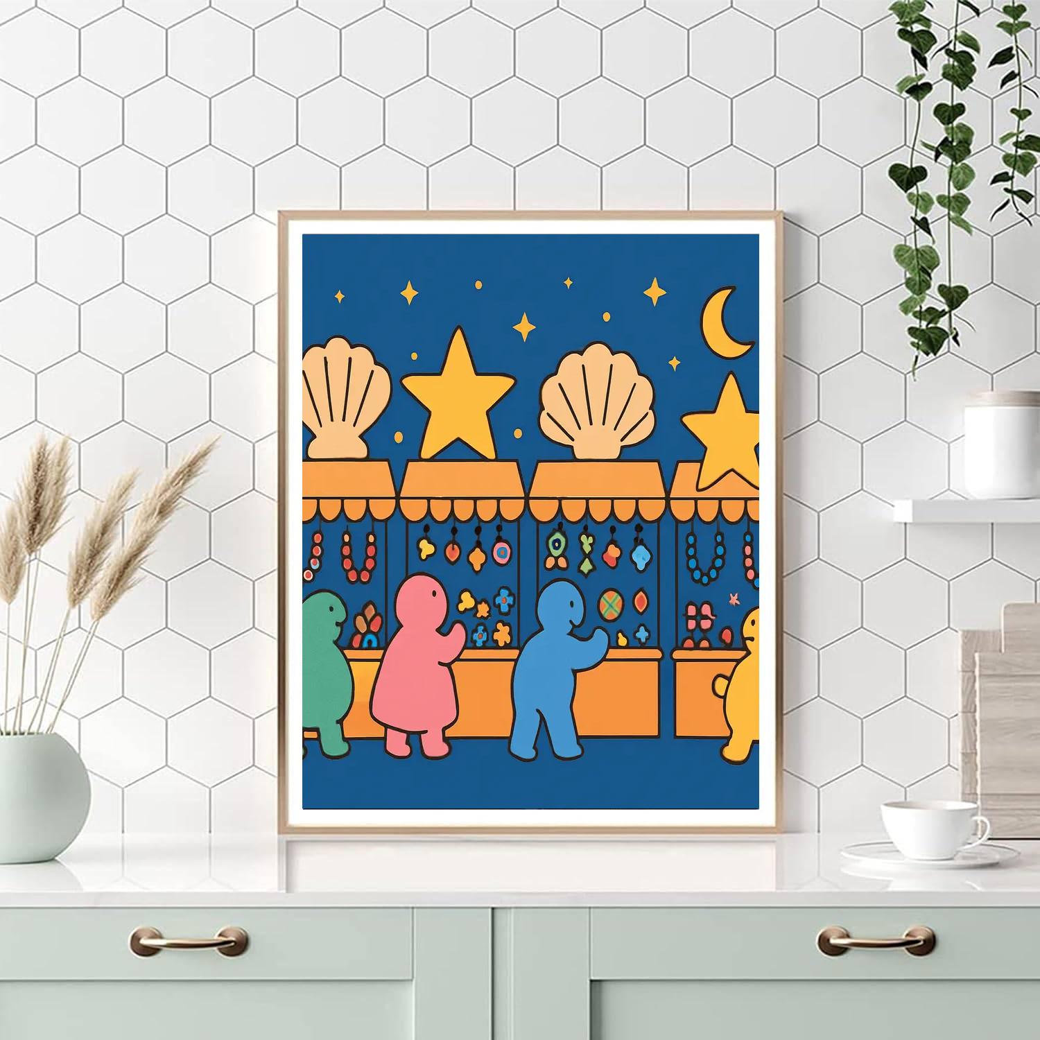 Nebula Night Market paint by numbers