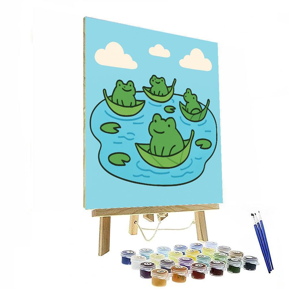 Sailing The Sky Pond paint by numbers