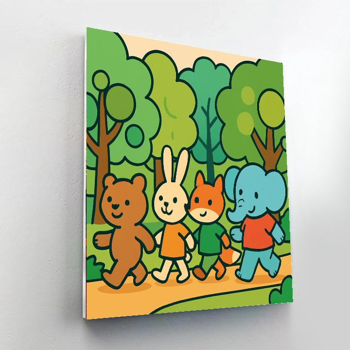 Bubble Forest Explorers paint by color