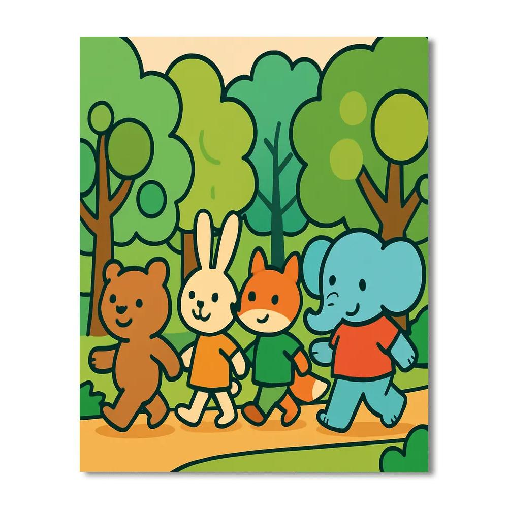 Bubble Forest Explorers paint by color