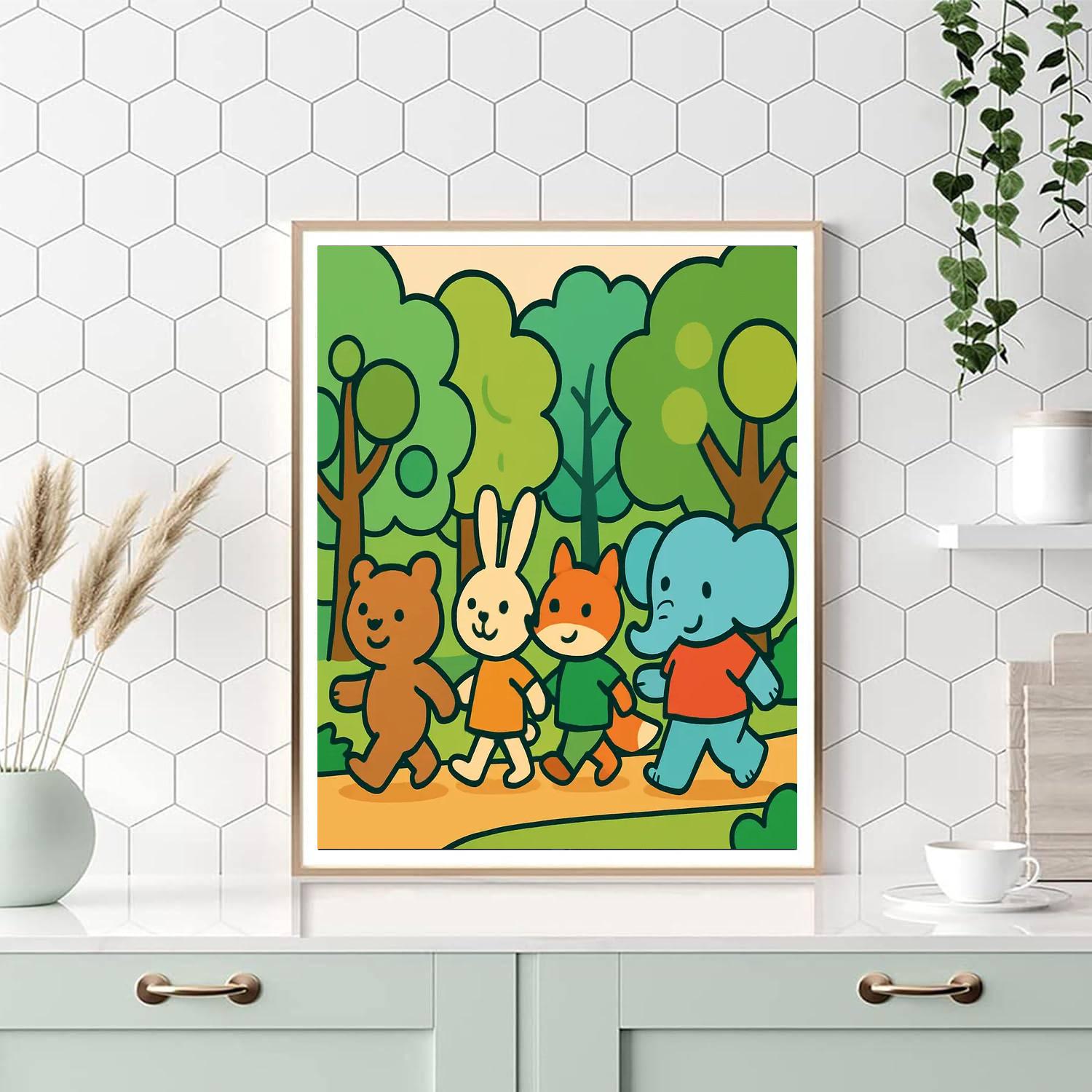 Bubble Forest Explorers paint by color
