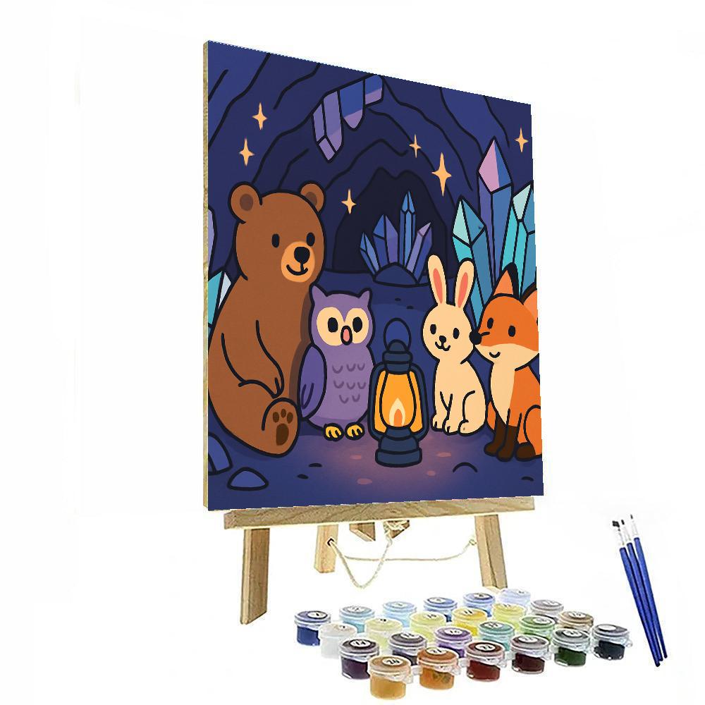 Crystal Cave Camp paint by number