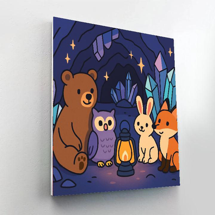 Crystal Cave Camp paint by number