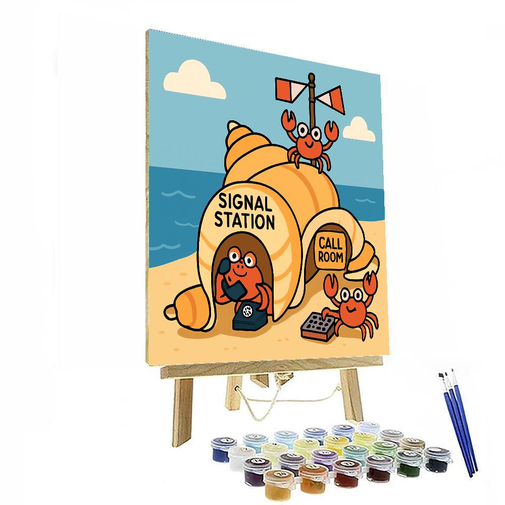 Seashell Signal Station paint by color