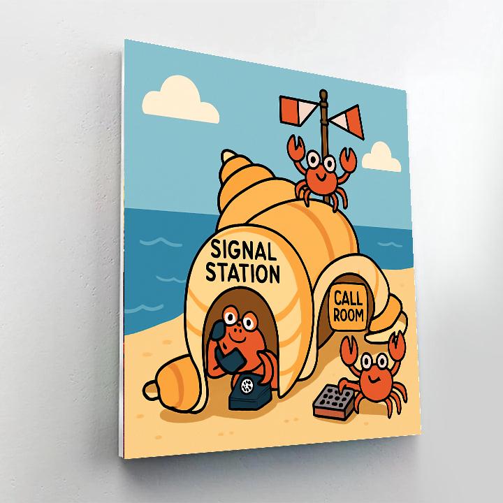 Seashell Signal Station paint by color