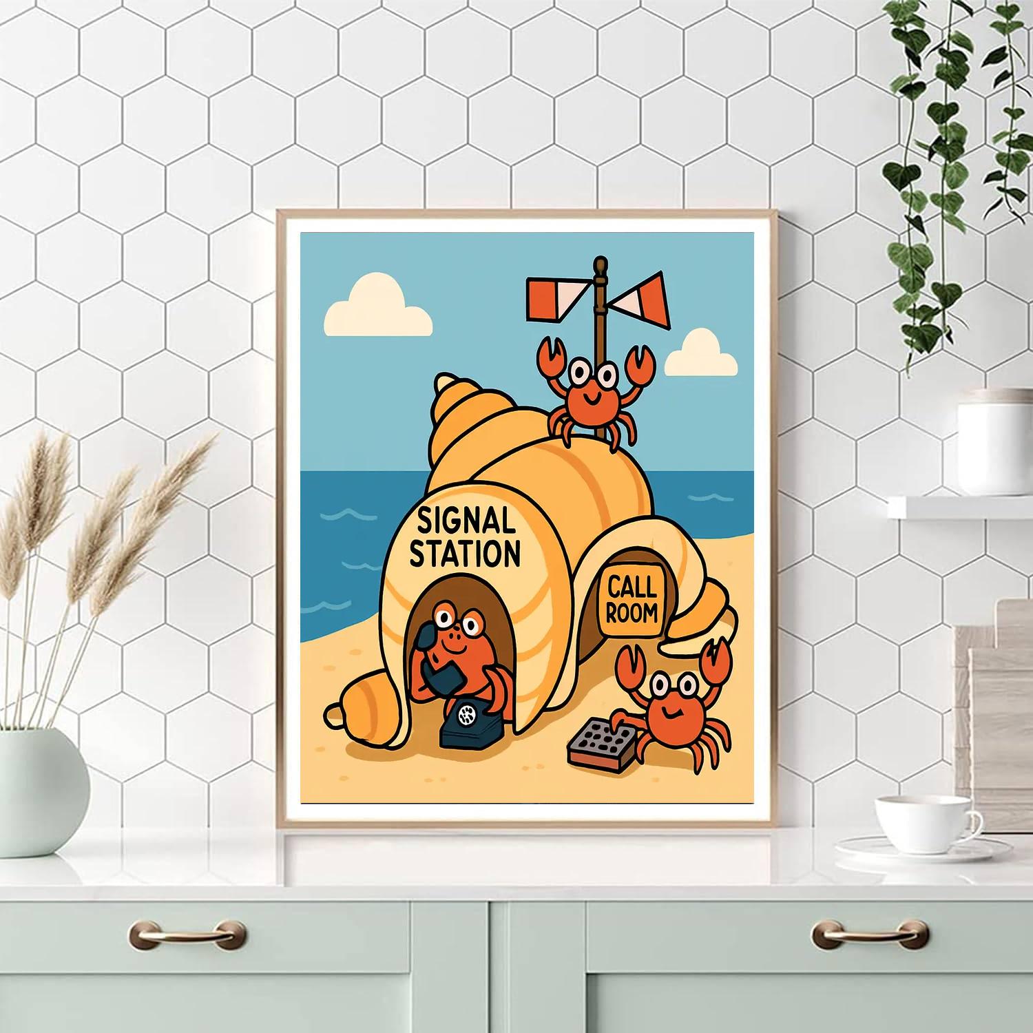 Seashell Signal Station paint by color