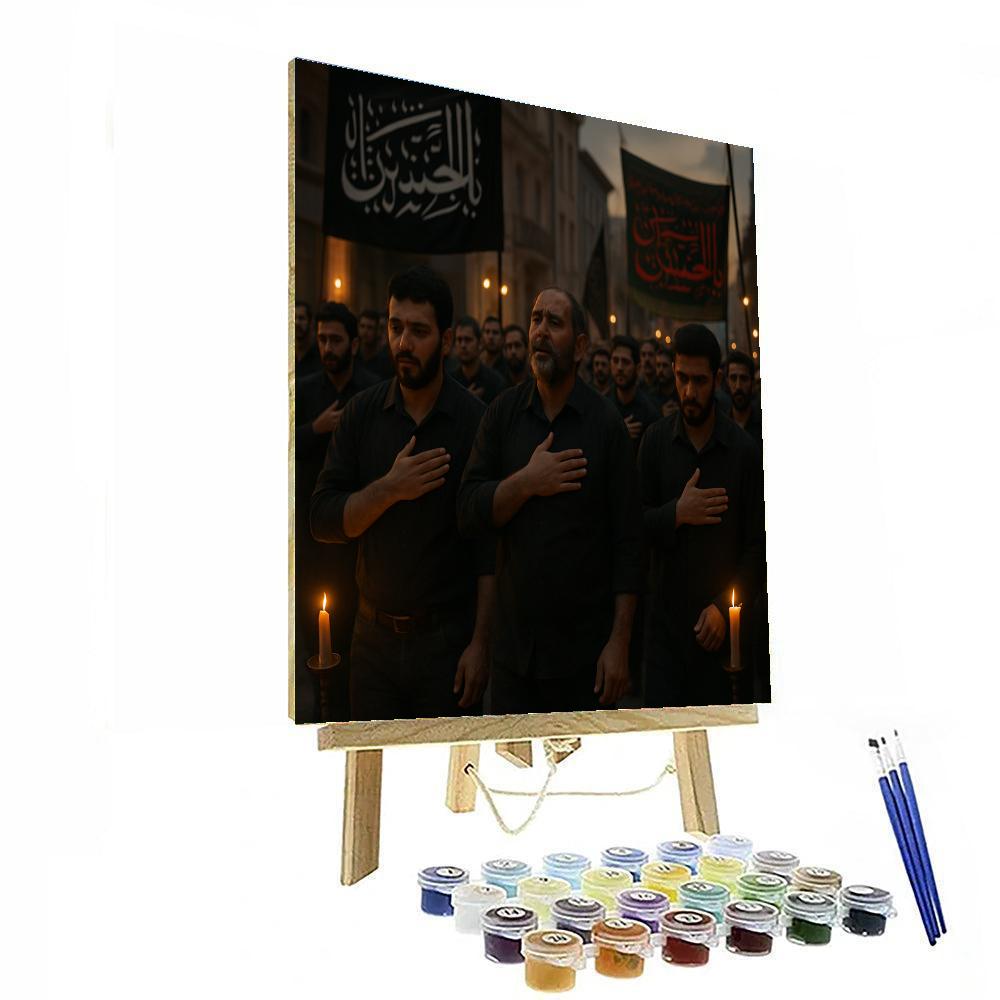 Ashura Mourning Procession Karbala paint by number