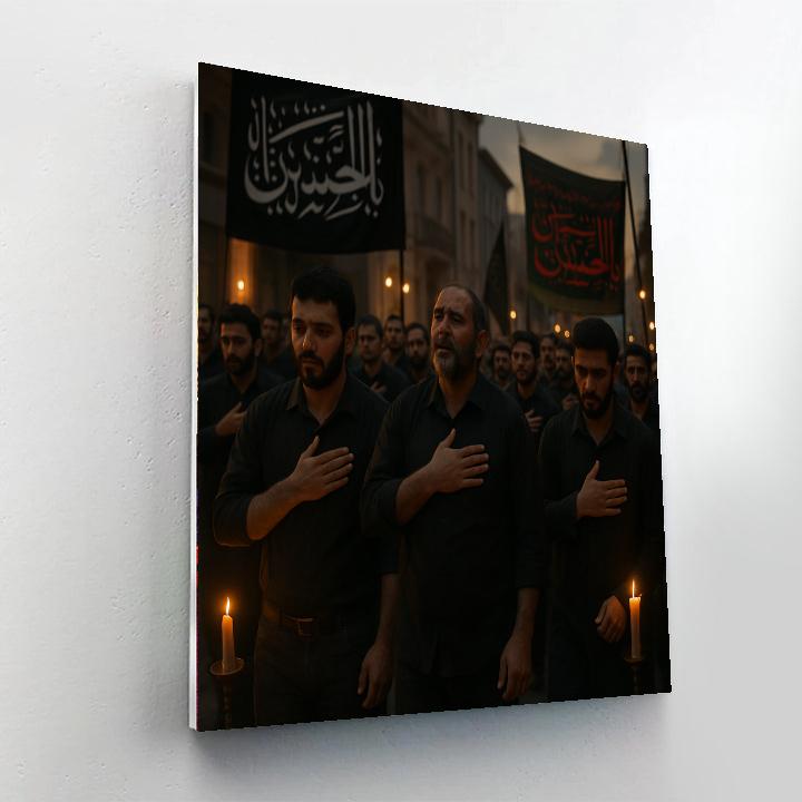Ashura Mourning Procession Karbala paint by number