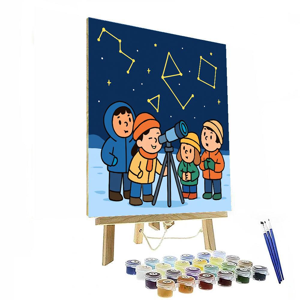 Polar Star Observatory Paint by numbers kits