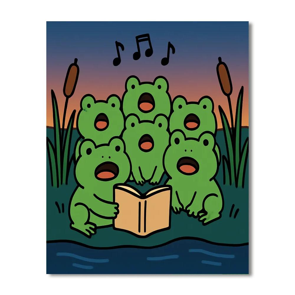 Midnight Marsh Melody paint by color