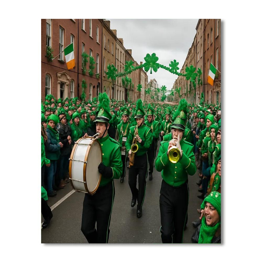 Feast Of Saint Patrick Dublin Parade Paint by numbers kits