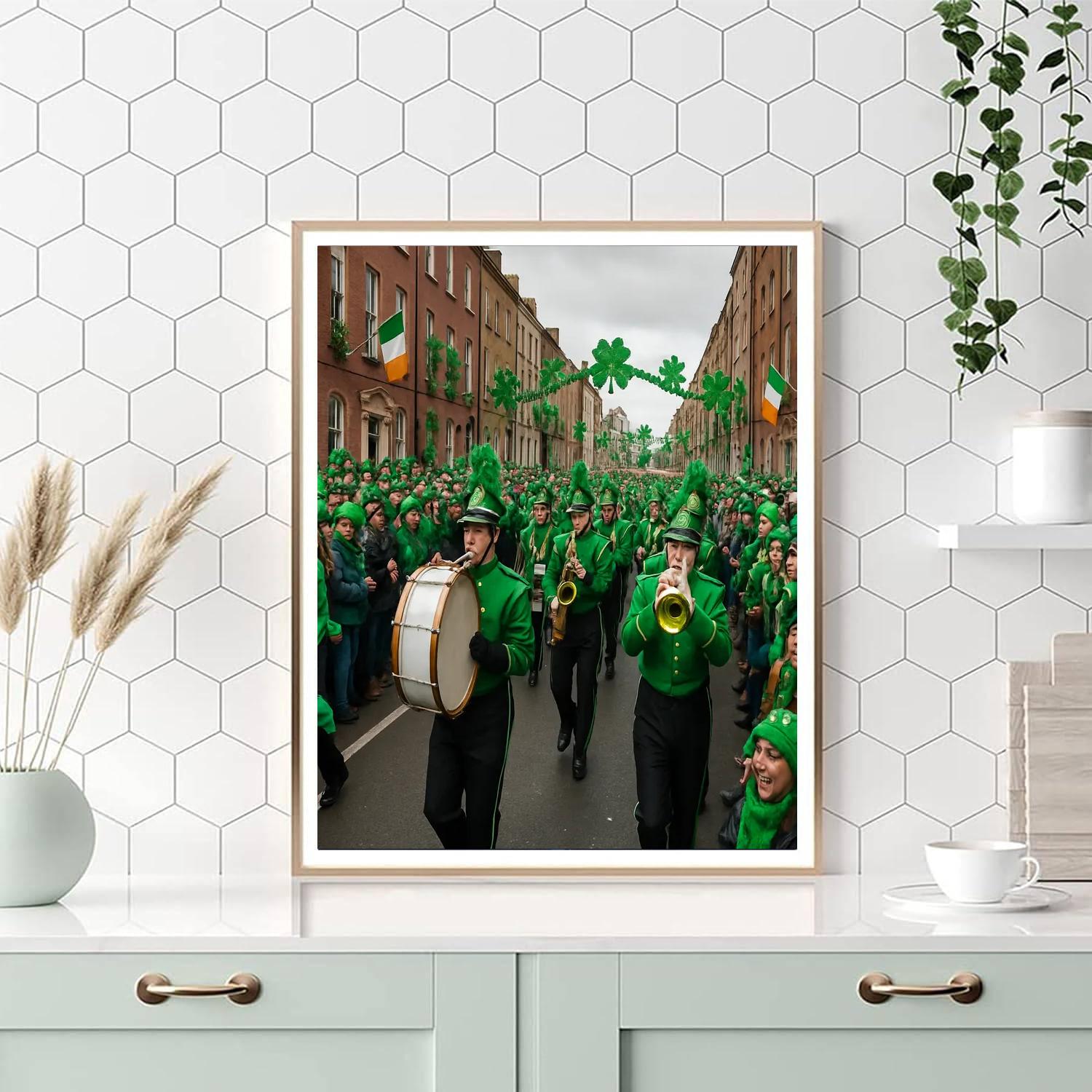 Feast Of Saint Patrick Dublin Parade Paint by numbers kits