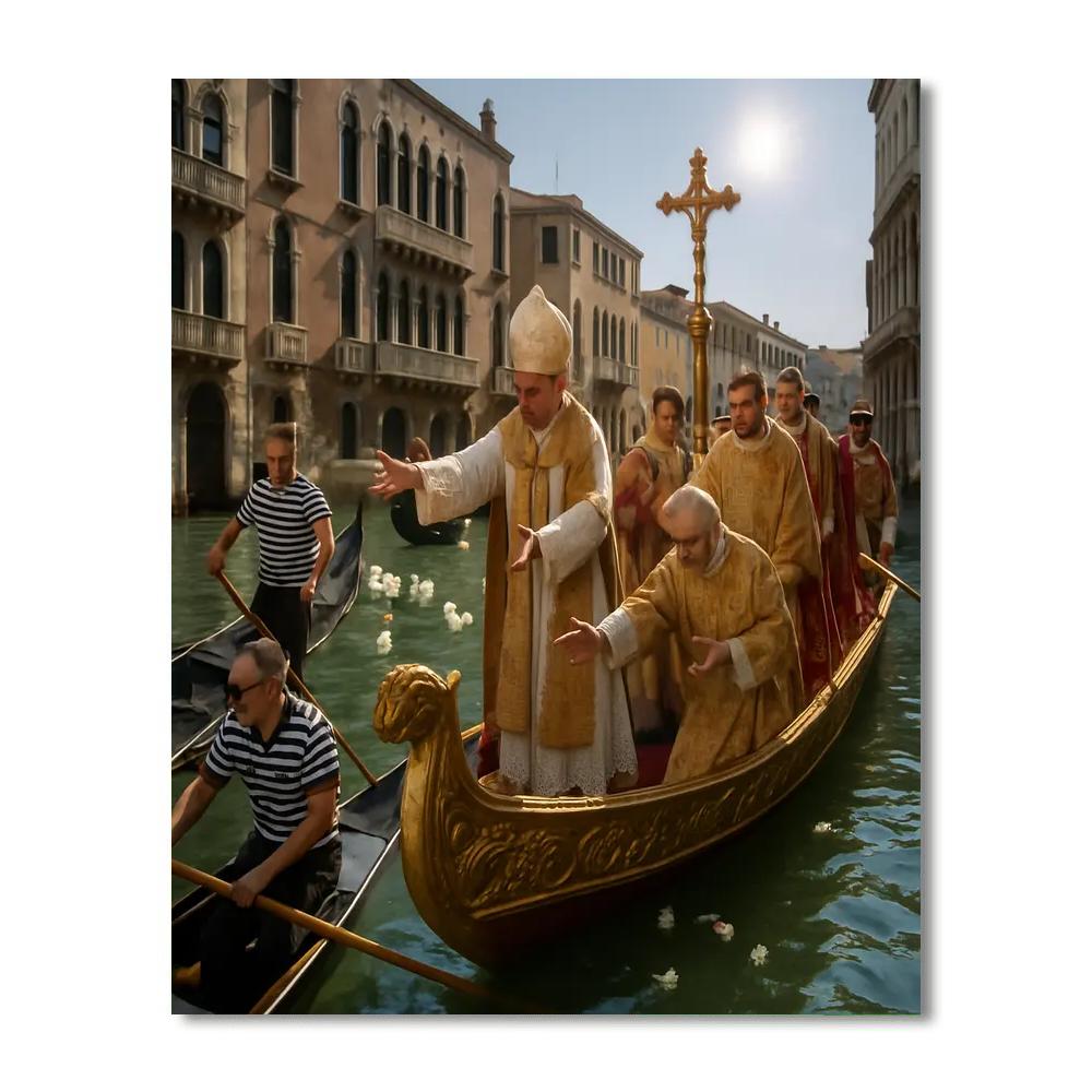 Festa Della Sensa Venice Blessing Of The Sea paint by color